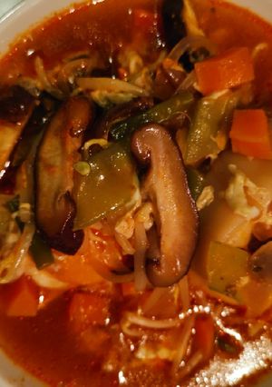 A picture of Kimchi Soup.