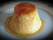 Una foto de flan para celiacos