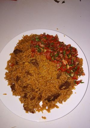 A picture of Beef pilau.