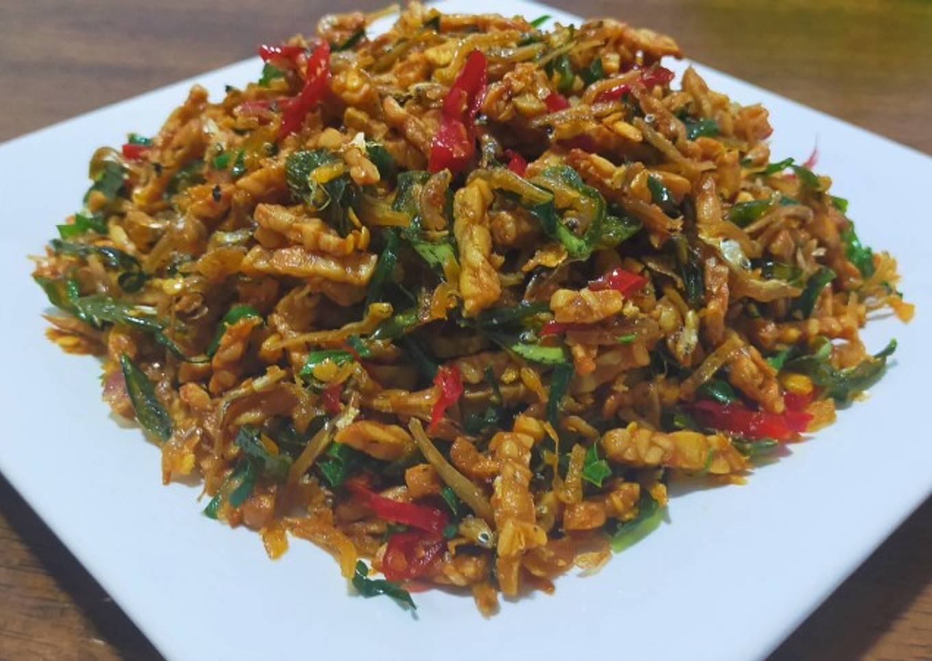 Resep teri tempe kering daun jeruk ala anak kos