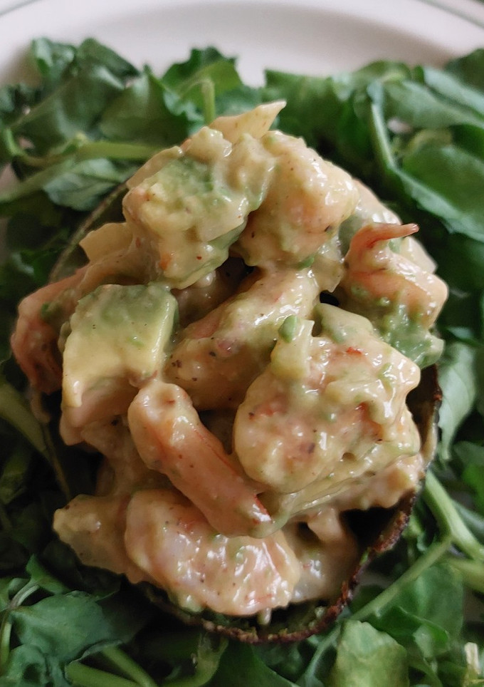 Una foto de Aguacate relleno de camarones