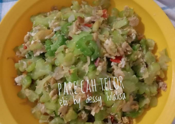 Ini dia! Resep bikin Pare cah telur ebi yang gurih