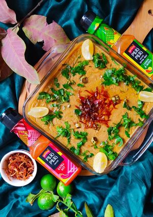 A picture of Mutton haleem/daleem.