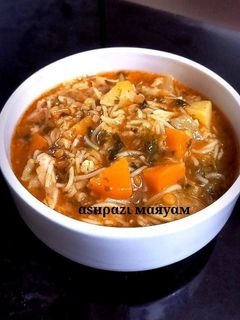 عکسی از دستور سوپ شلغم🥣