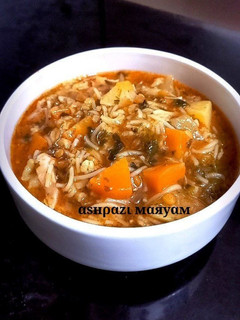 عکسی از دستور سوپ شلغم🥣
