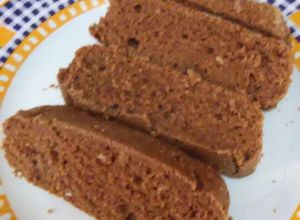 Una foto de Torta de harina Maseca con chocolate  y naranja