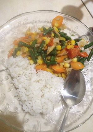 Foto resep Tumis kacang panjang,wortel,jagung