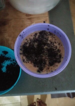 Foto resep Es milo oreo