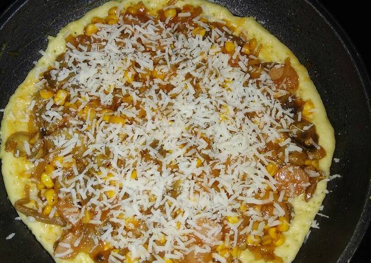 Cara Gampang Menyiapkan Pizza teflon imut Anti Gagal