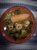 Sopa de Guías con chochoyotes 🥣