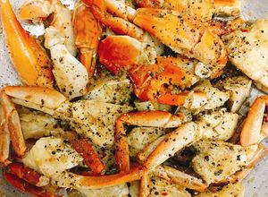 Hình của món Cua rang mặn.