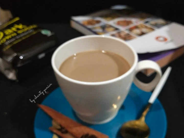 Easy Steps to Prepare Recipes Syai Haleeb (Teh Susu Rempah Arab) the So Delicious Really Delicious.