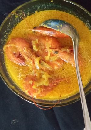 Foto resep Udang santan kuning