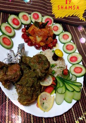 A picture of Madrasi green masala chops.