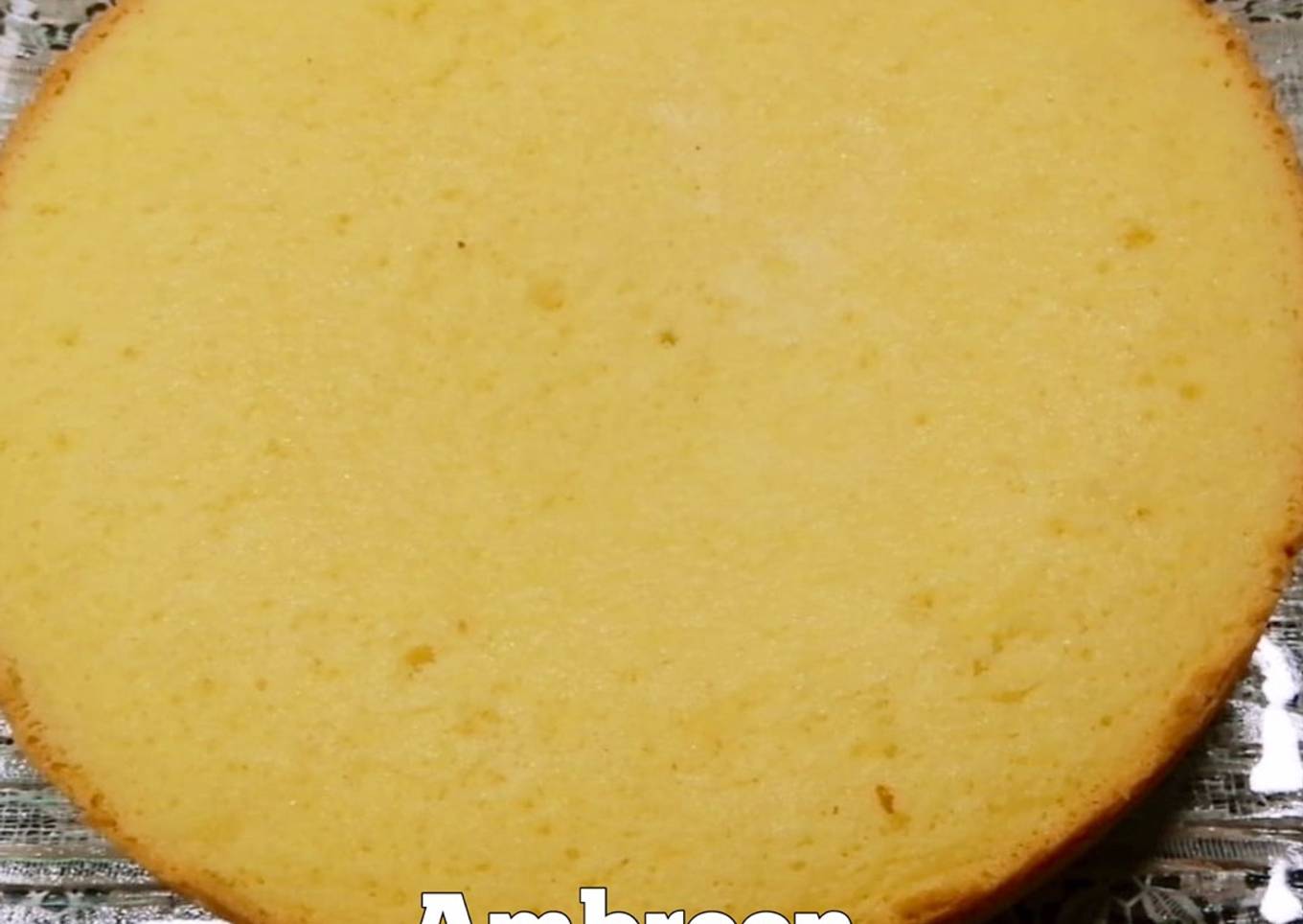 Oil Free 3 Ingredient Super Soft Italian Sponge Cake Without Oven 👍