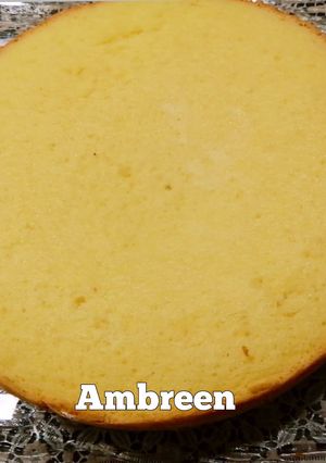 A picture of Oil Free 3 Ingredient Super Soft Italian Sponge Cake Without Oven 👍.