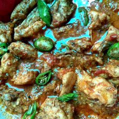 Afghani karahi A picture of Afghani karahi.