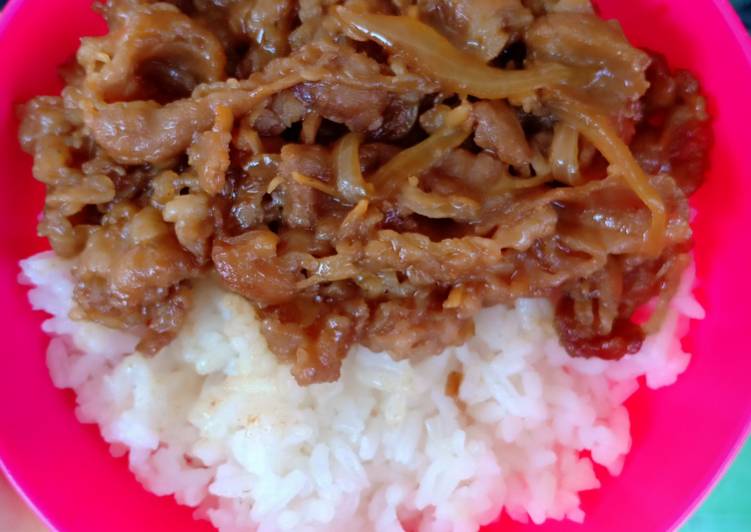 Yakiniku beef ala yosinoya