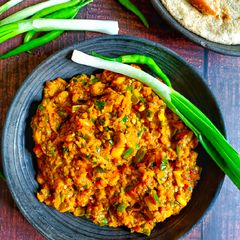 A picture of Baingan Bharta.