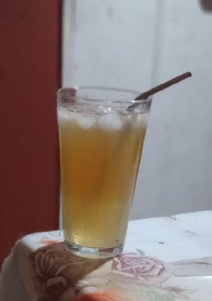 Una foto de Bubble tea de limón