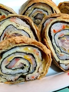 氣炸鍋料理-豆包海苔卷 的食譜成品照片