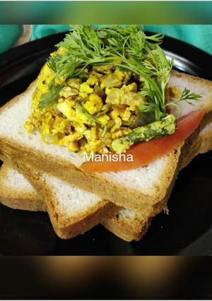 A picture of Bhurji Toast.