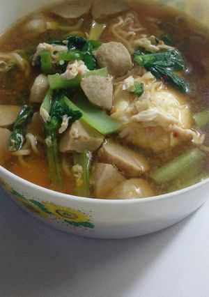 Foto resep Mie kuah pedes