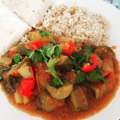 A picture of Courgette curry.