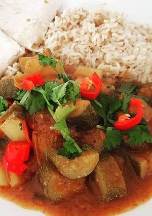 A picture of Courgette curry.