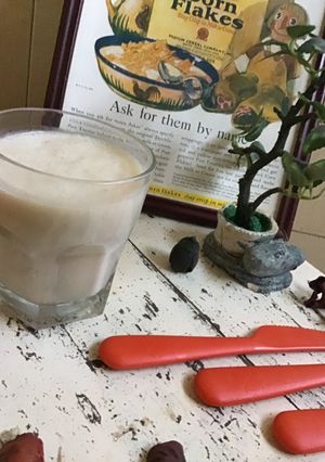 A picture of Banana milk shake.
