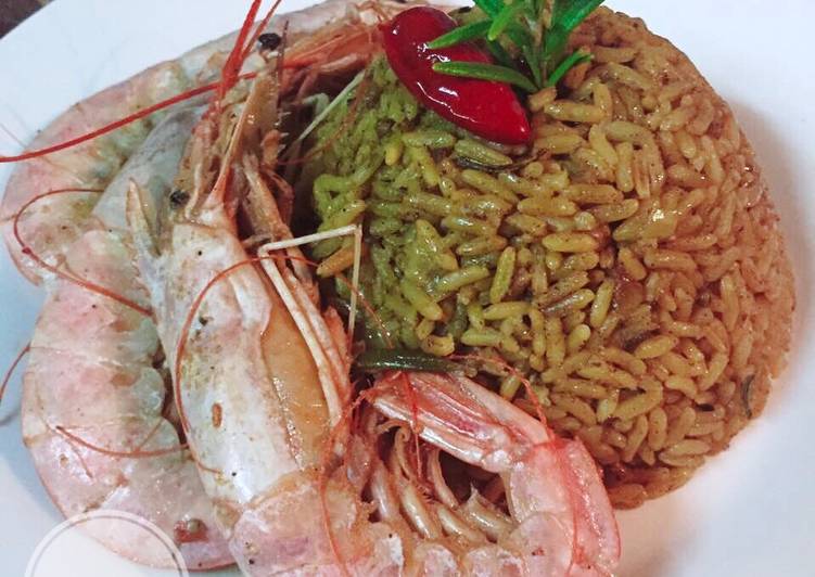 طريقة تحضير الأرز للمأكولات البحرية