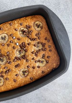 Une photo de Banana bread beurre de cacahuète version Cookfactory