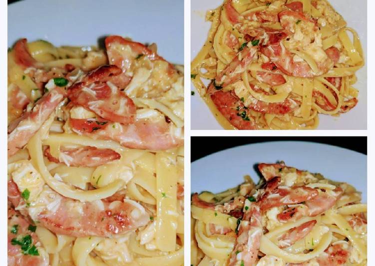 Recipe of Favorite Chicken and Chorizo Carbonara