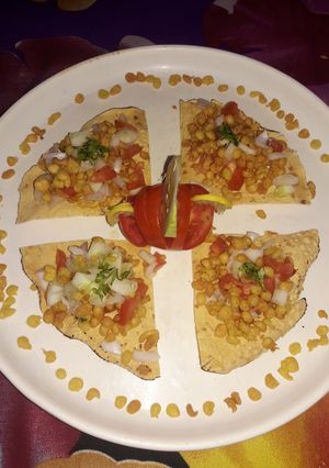A picture of Masala Boondi Papad Chat.