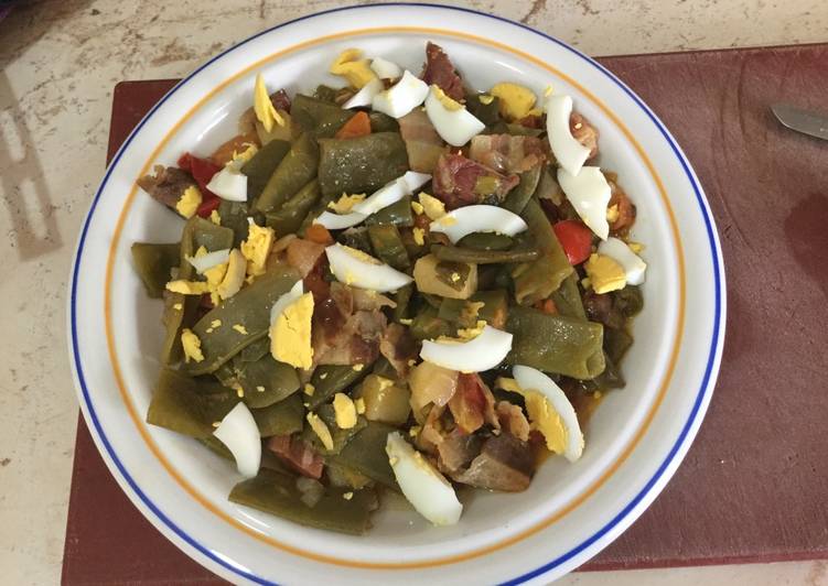 Judías verdes en su jugo