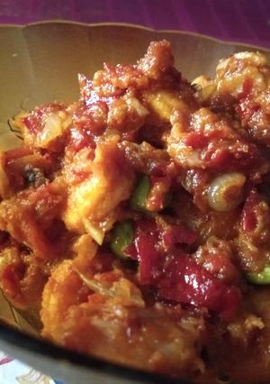 Foto resep Sambal udang pete