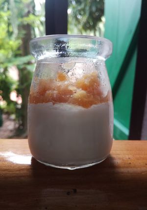 Hình của món Sữa chua làm từ sữa công thức.