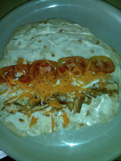 A picture of Chicken shawarma.