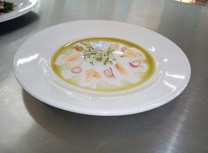 Una foto de Tiradito de huachinango