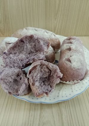 Foto resep Roti Sourdough Ubi Ungu Yeast Anggur