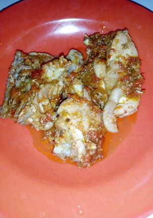 A picture of Chicken pepper soup.