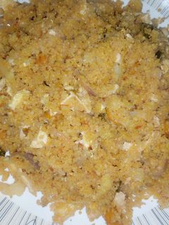 Jallof din couscous Mai kwai ainihin hoton girkin