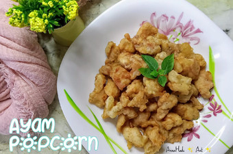 Langkah Mudah untuk Membuat Ayam Popcorn ala2 pakai bumbu baceman bawang Enak