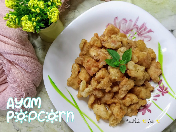 Langkah Mudah untuk Membuat Ayam Popcorn ala2 pakai bumbu baceman bawang Enak