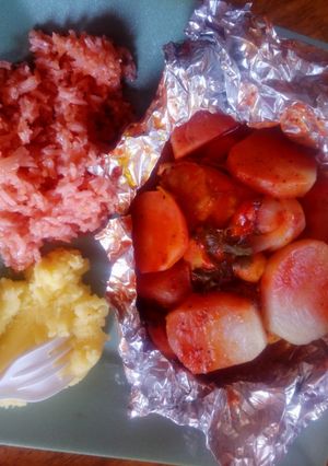 Una foto de Pollo en achiote fácil