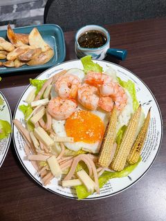 ❤️嫩雞火腿鮮蝦溫沙拉和嫩雞火腿雞胸溫沙拉❤️ 的食譜成品照片