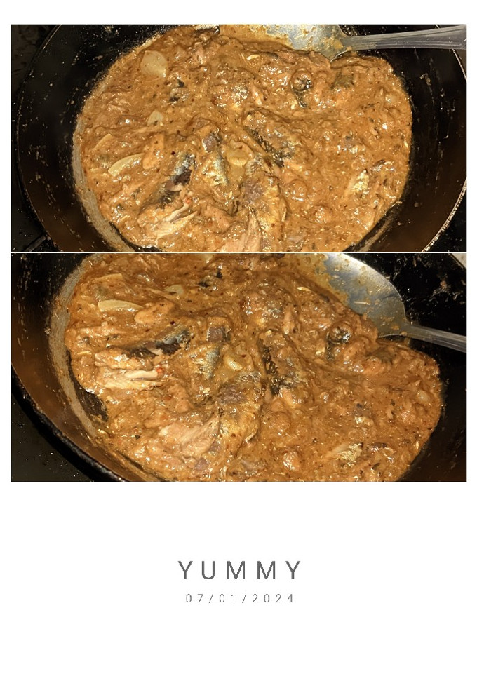 Foto resep Gulai sarden : variasi sarden part 1