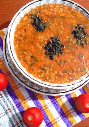 عکسی از دستور شله گوجه فرنگی (آذربایجان)