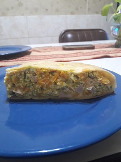 Una foto de Empanada gigante de vegetales