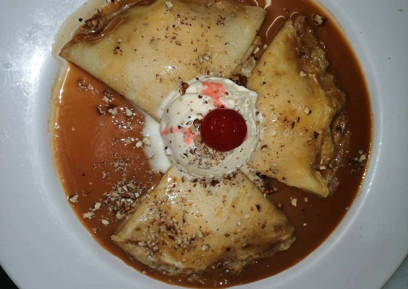 Crepas relleno de Philadelphia